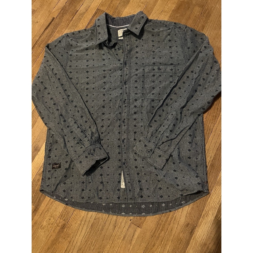 Style Union Cruiser Shirt Mens 2XL Gray Patterned Workwear Textured Streetwear
